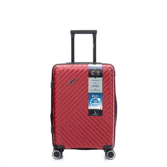 Maleta Kippi Cabina (S) Rígida Ultra Resistente y Expandible Rojo