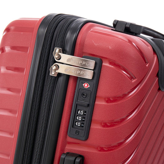 Maleta Kippi Cabina (S) Rígida Ultra Resistente y Expandible Rojo