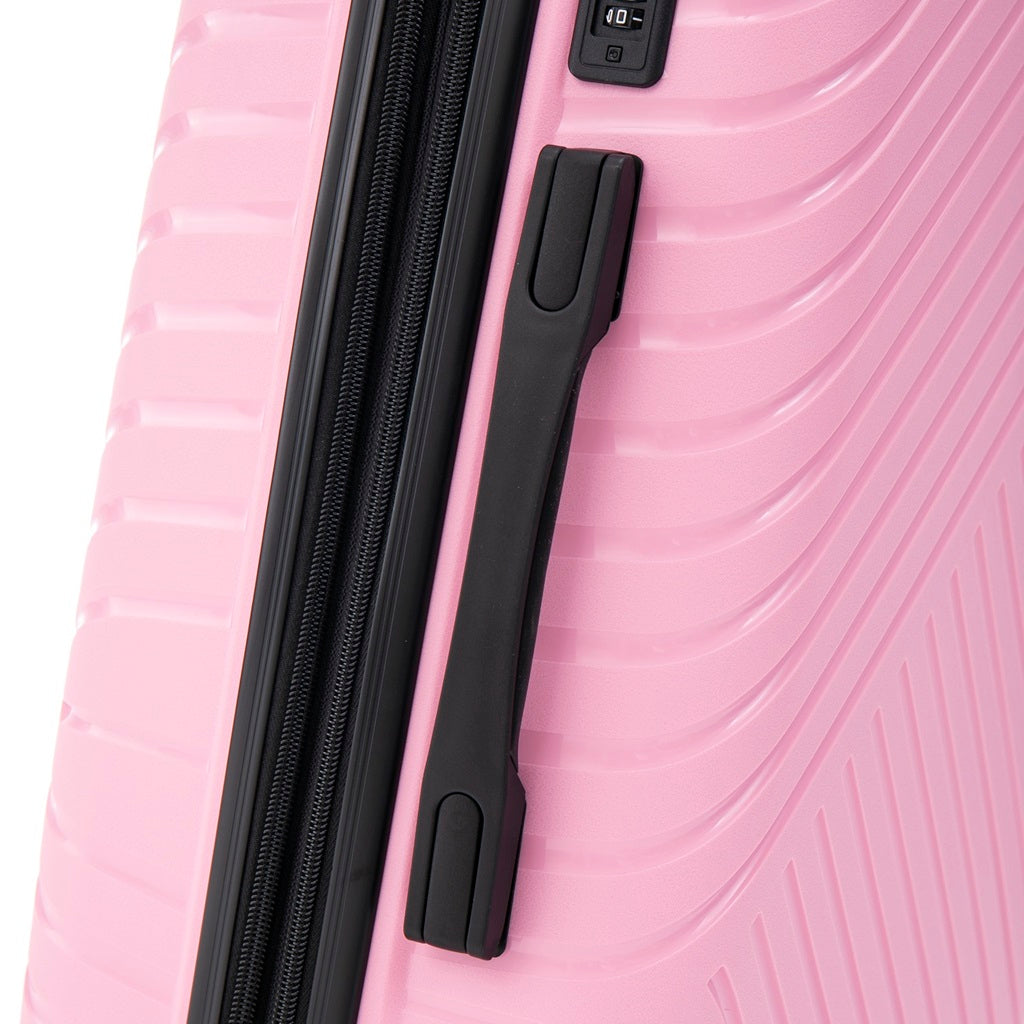 Maleta Kippi Cabina (S) Rígida Ultra Resistente y Expandible Rosado