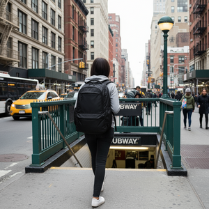 Combo Mochila Saxoline Cardiff Black + Mouse Inalámbrico + Audífonos Bluetooth