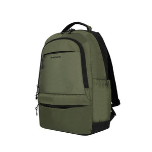 Combo Mochila Saxoline Cardiff Olive Green 30 L + Audífonos Inalámbrico D5 Blanco
