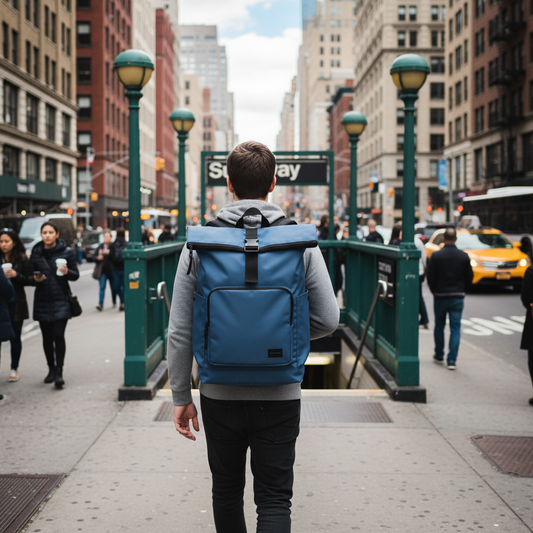 Mochila Saxoline Preston Roll top 35L Blue