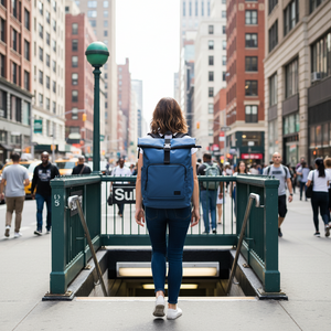 Mochila Saxoline Preston Roll top 35L Blue