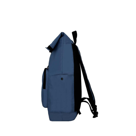 Combo Mochila Saxoline Preston Roll top 35L Blue + Toalla de Playa Redonda 150 cm. Colores surtidos.