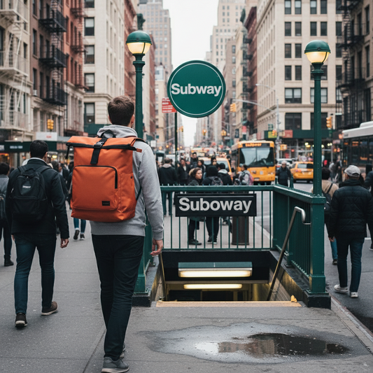 Mochila Saxoline Preston Roll Top Café 35 L