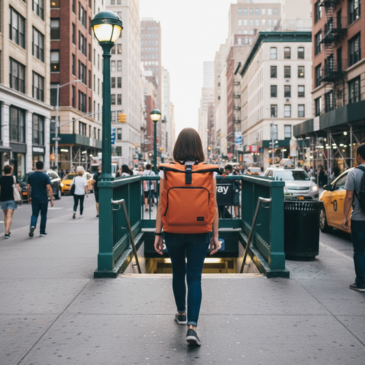 Mochila Saxoline Preston Roll Top Café 35 L