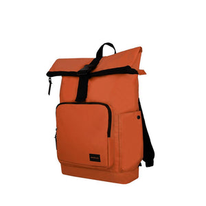 Combo Banano Silicona Celeste y Mochila Saxoline Preston Roll Top Café 35 L