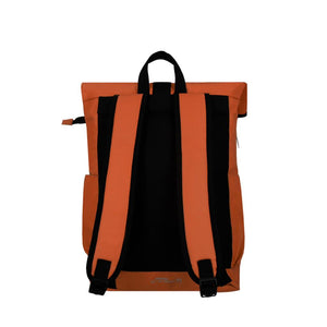 Combo Banano Silicona Celeste y Mochila Saxoline Preston Roll Top Café 35 L