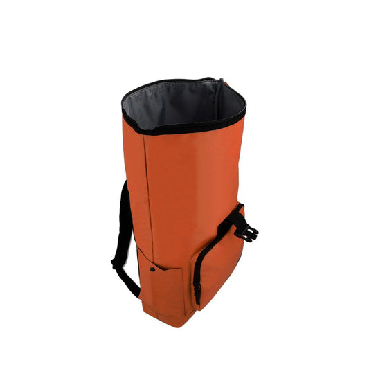 Combo Banano Silicona Celeste y Mochila Saxoline Preston Roll Top Café 35 L