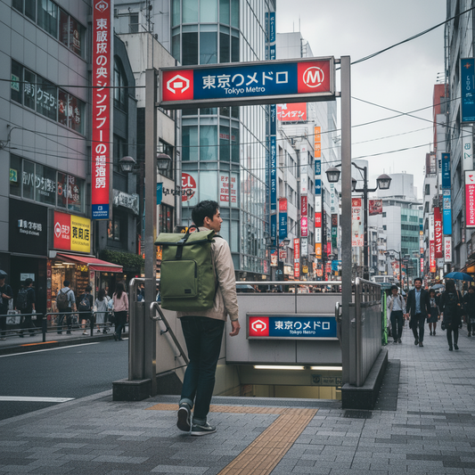 Mochila Saxoline Preston Roll Top Olive Green 35 L