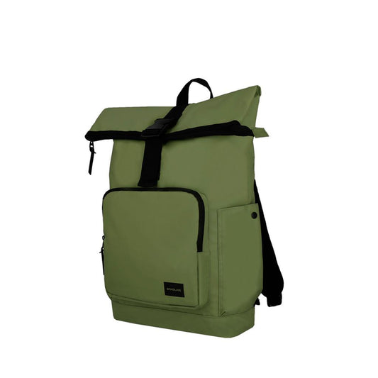 Combo 43% OFF: Mochila Saxoline Preston Oliva Green 35 L + Toalla de Playa Redonda 150 cm surtido