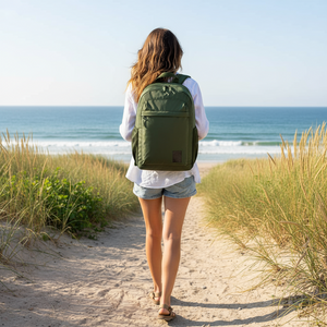 Combo 2 Mochilas Saxoline Pittford 25 L color Gris y Verde Oliva