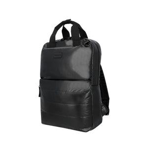 Combo Mochila Puffer Camber Negra 18 Lts Saxoline + Mochila Jane Negra Llaima.