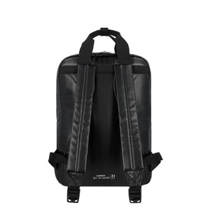 Combo Mochila Puffer Camber Negra 18 Lts Saxoline + Mochila Jane Negra Llaima.