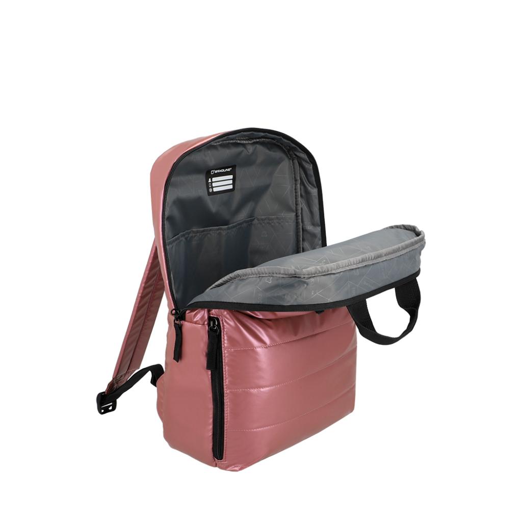Mochila Puffer Saxoline Camber Rosado 18 L