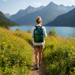 Mochila Puffer Saxoline Camber Verde 18 L