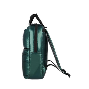 Combo 2 Mochilas Puffer Saxoline Camber 18 L Color Negra y Verde