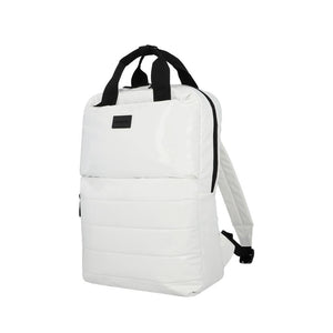 Combo 2 Mochilas Puffer Saxoline Camber 18 L Color Blanca y Negra