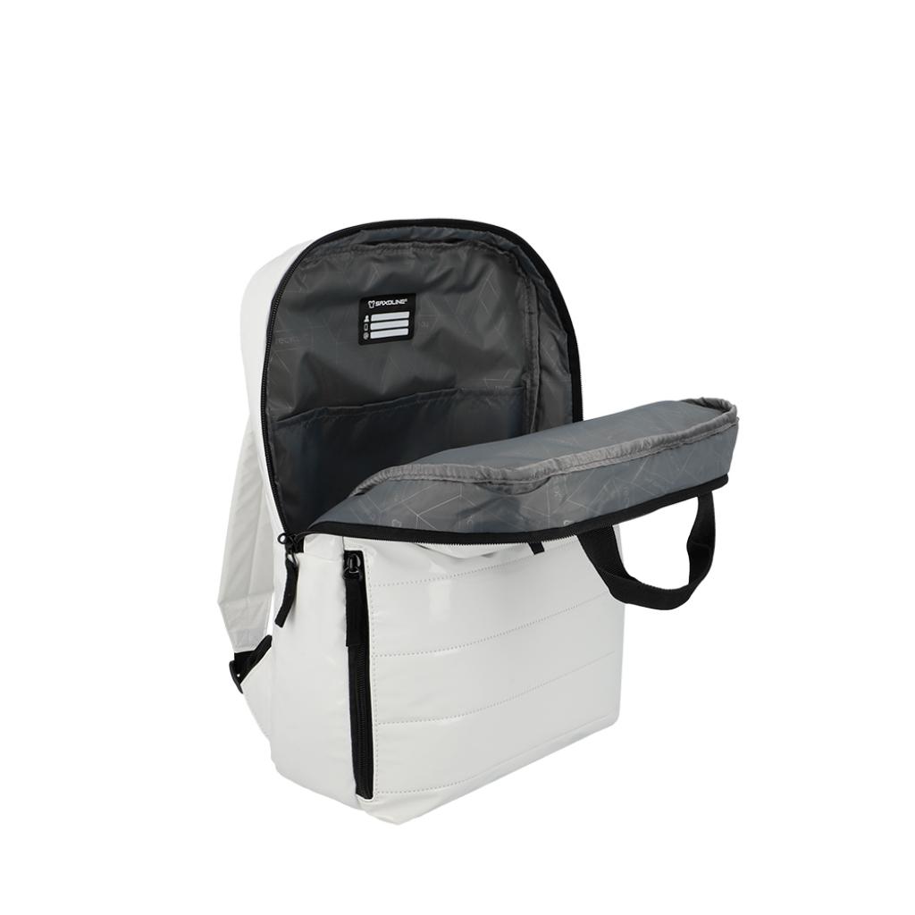 Mochila Puffer Saxoline Camber Blanca 18 L