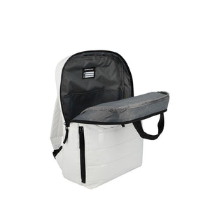 Combo 2 Mochilas Puffer Saxoline Camber  18 L Color Verde y Blanca