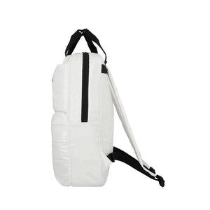 Combo 2 Mochilas Puffer Saxoline Camber  18 L Color Verde y Blanca