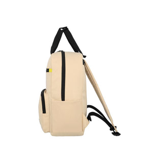 Combo 2 Mochilas Saxoline Collins 20 L Color Beige y Rosada