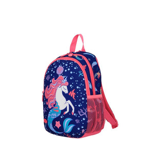 Combo Escolar: Libro Adaptación Animal + Mochila Saxoline Kids 13L Sirena Azul