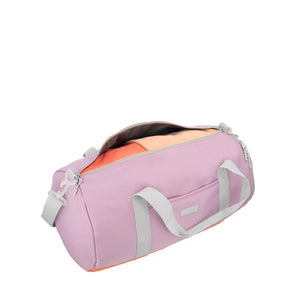 Combo Bolso Duffel 40L - Large. Saxoline Nyla Lila y Botella Plegable Gout 700Ml Negra