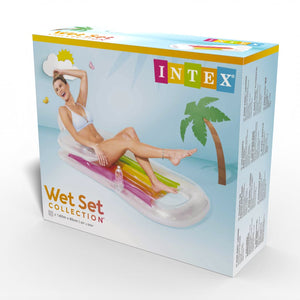Colchoneta Sillón Inflable Intex King Kool Lounges, Colores Surtidos