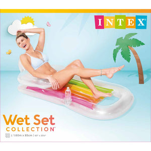Colchoneta Sillón Inflable Intex King Kool Lounges, Colores Surtidos