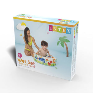 Piscina Inflable Para Bebés Circular Dinosaurios Intex 61 X 22 Cm