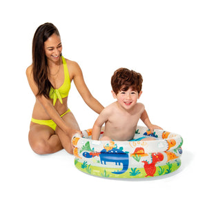 Piscina Inflable Para Bebés Circular Dinosaurios Intex 61 X 22 Cm