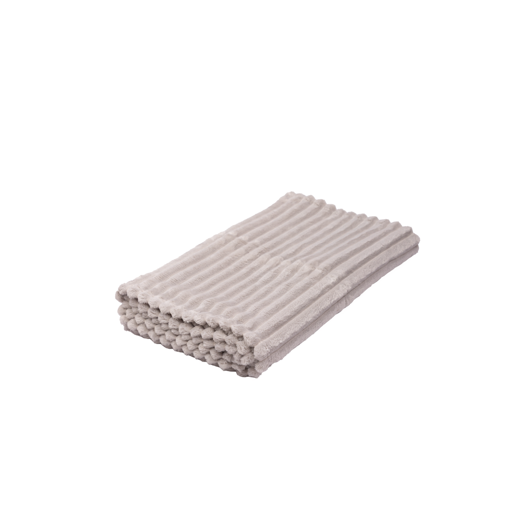 Manta Fleece Stripes 125x150cm Gris