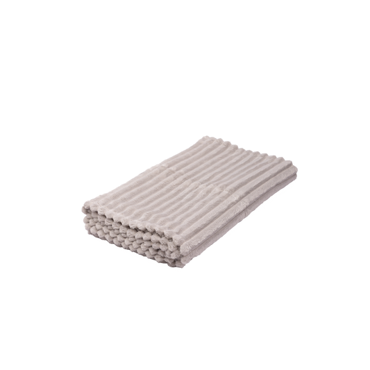Manta Fleece Stripes 125x150cm Gris