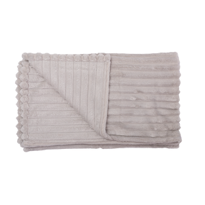 Manta Fleece Stripes 125x150cm Gris