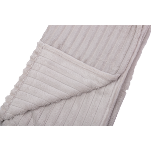 Manta Fleece Gris + Pantufla Negra Llaima