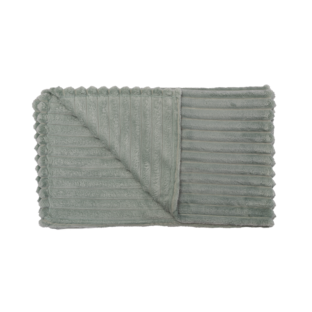 Manta Fleece Stripes 125x150cm Aqua