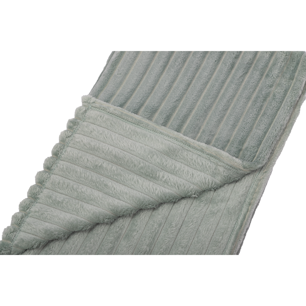 Manta Fleece Stripes 125x150cm Aqua