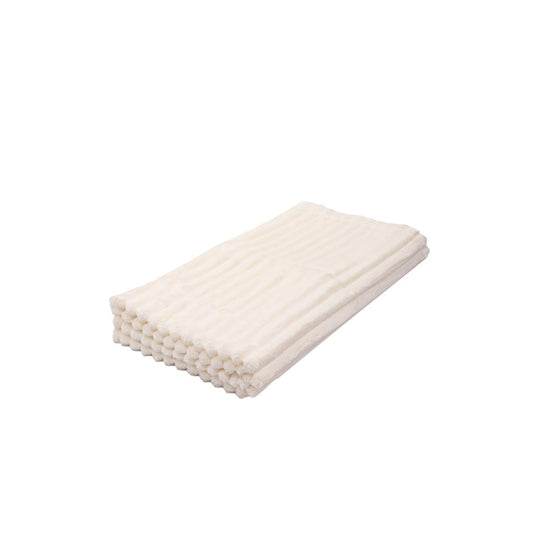Manta Fleece Stripes 125x150cm Ecru