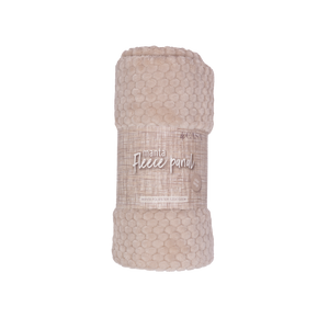 Manta Fleece Panal 125x150cm Beige