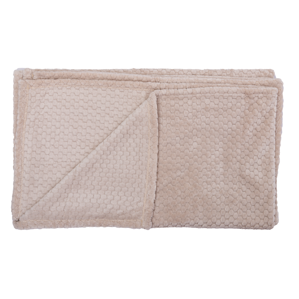 Manta Fleece Panal 125x150cm Beige