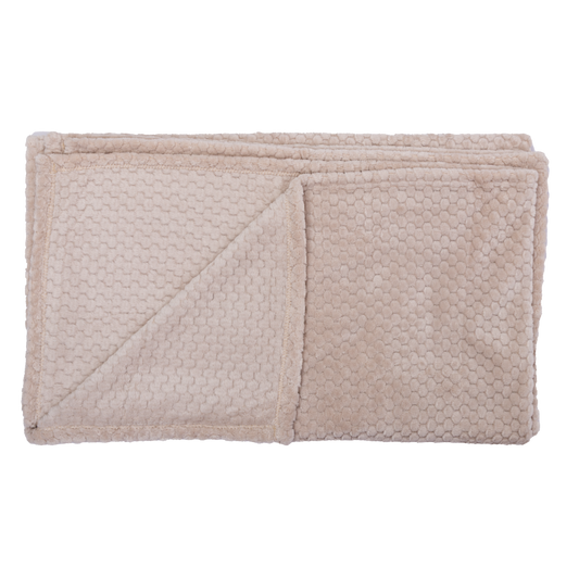 Manta Fleece Panal 125x150cm Beige