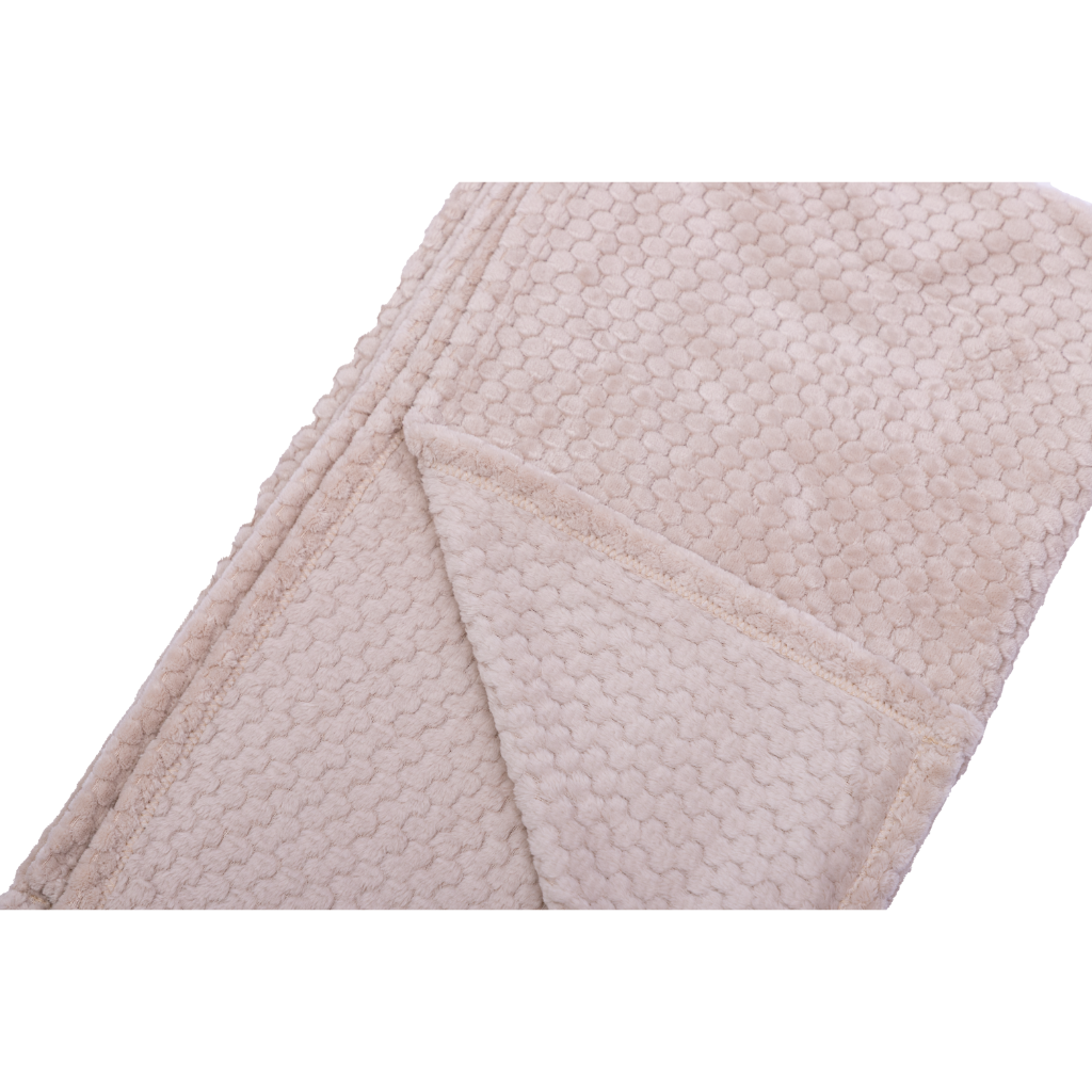 Manta Fleece Panal 125x150cm Beige