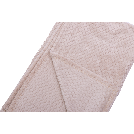 Manta Fleece Panal 125x150cm Beige