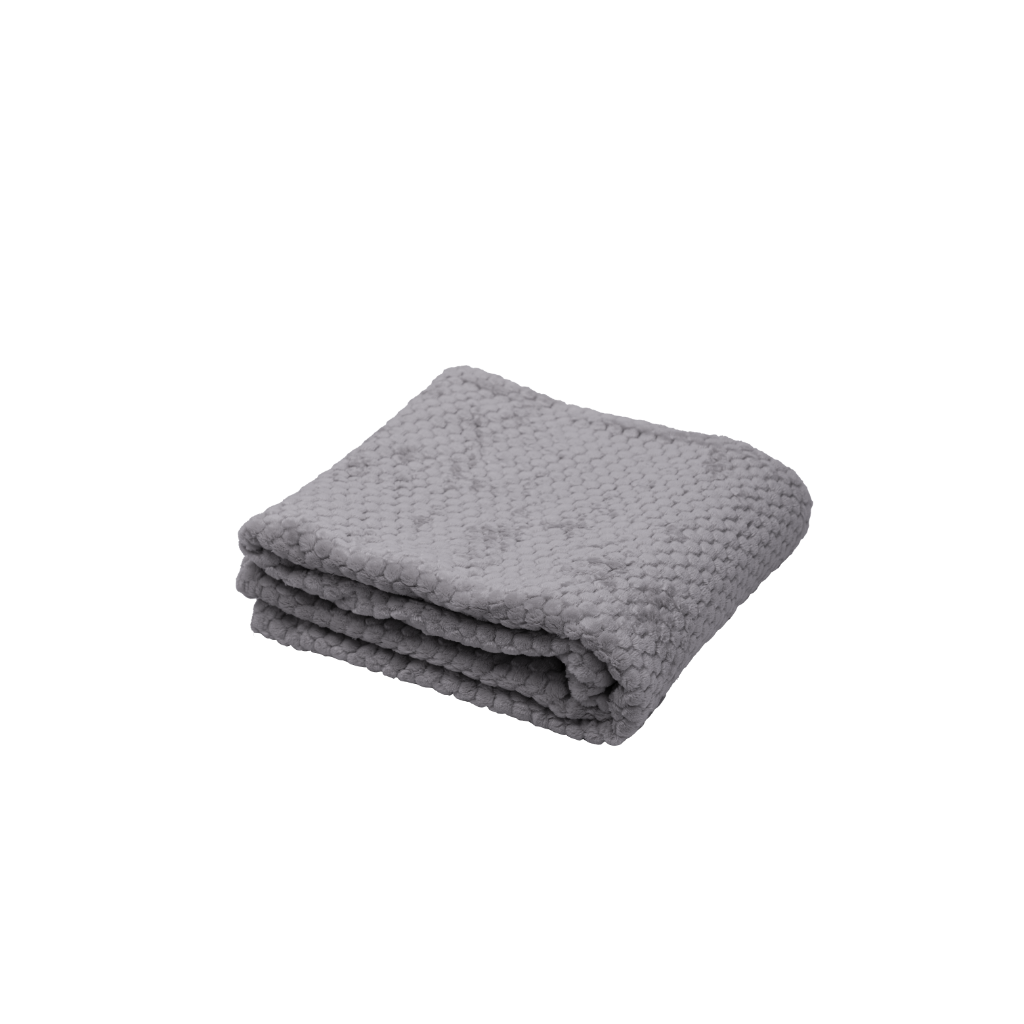 Manta Fleece Panal 125x150cm Gris Oscuro