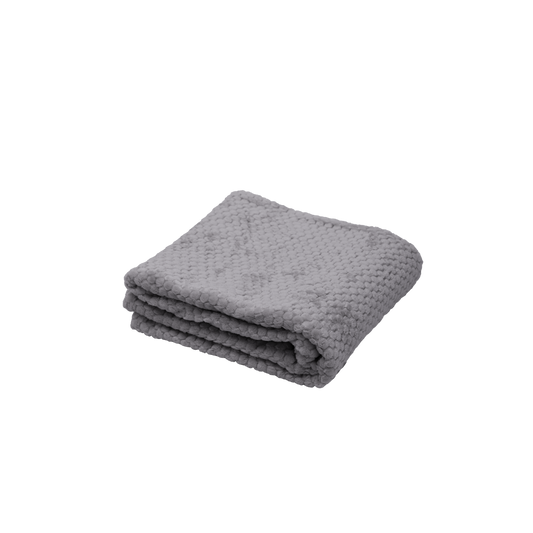 Manta Fleece Panal 125x150cm Gris Oscuro