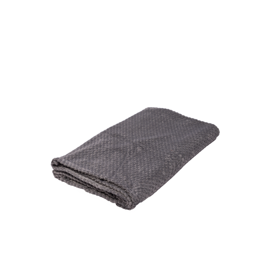 Manta Fleece Panal 125x150cm Gris Oscuro