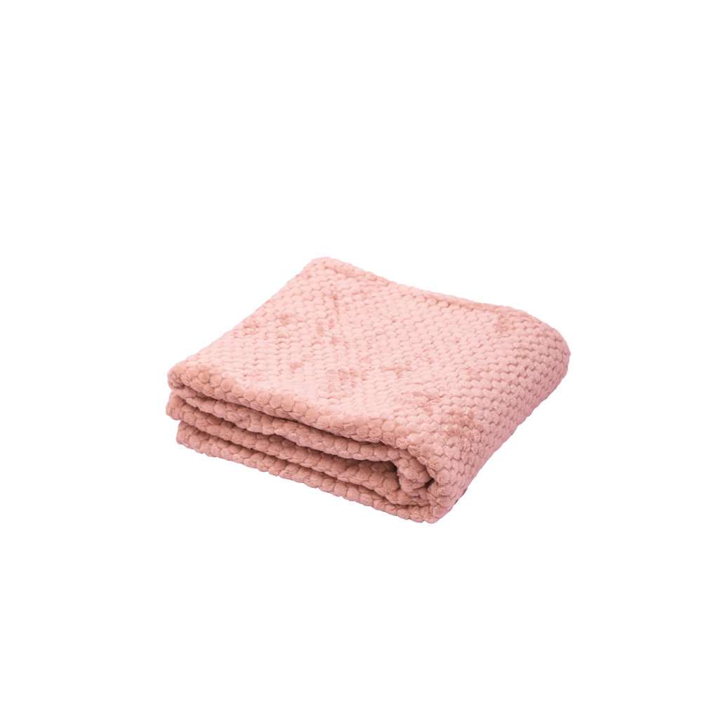 Manta Fleece Panal 125x150cm Rosado