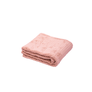 Manta Fleece Panal 125x150cm Rosado