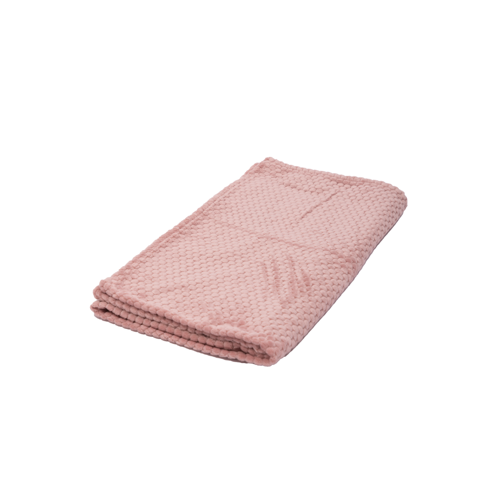 Manta Fleece Panal 125x150cm Rosado